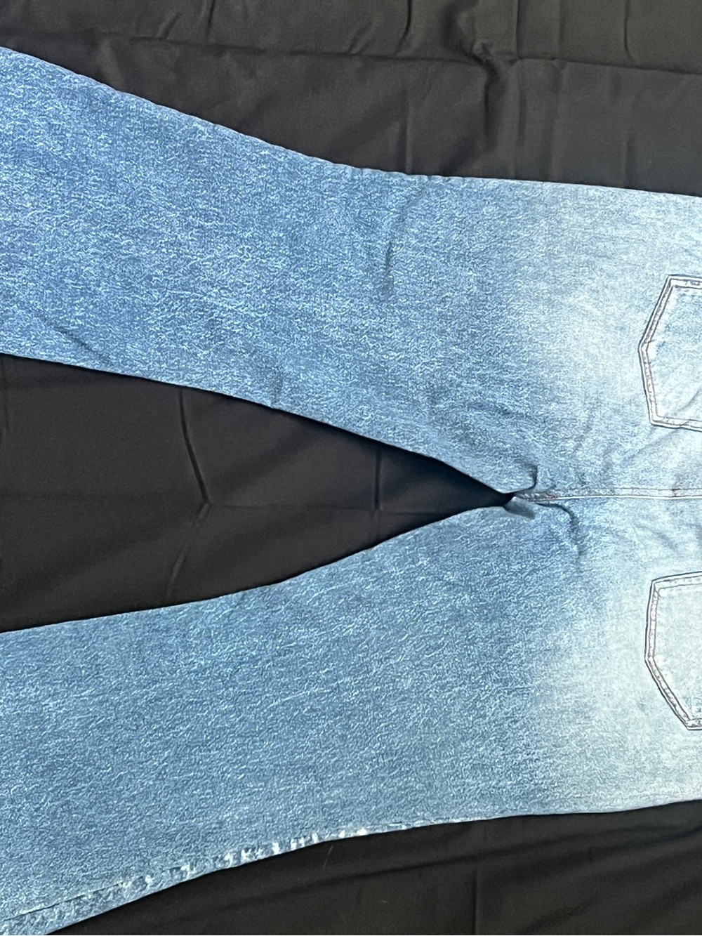 Dear Scarlett Zenim Bootcut Pull On Faux Denim Pants Blue Large - Picture 6 of 8